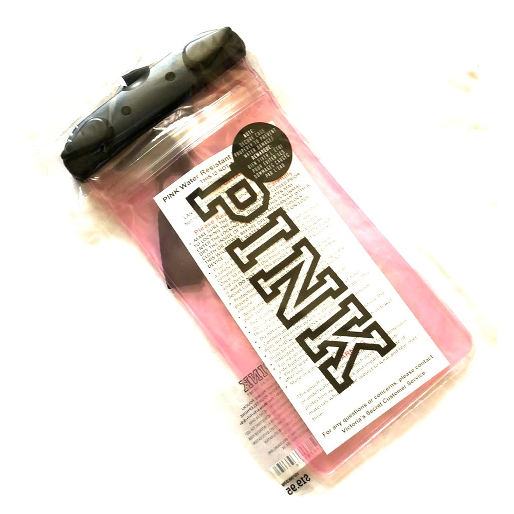New VS pink water resistant water pouch